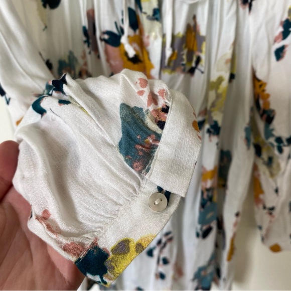 LUCKY BRAND Flowy Bohemian Blouse Floral Pattern NWT - Picture 10 of 10